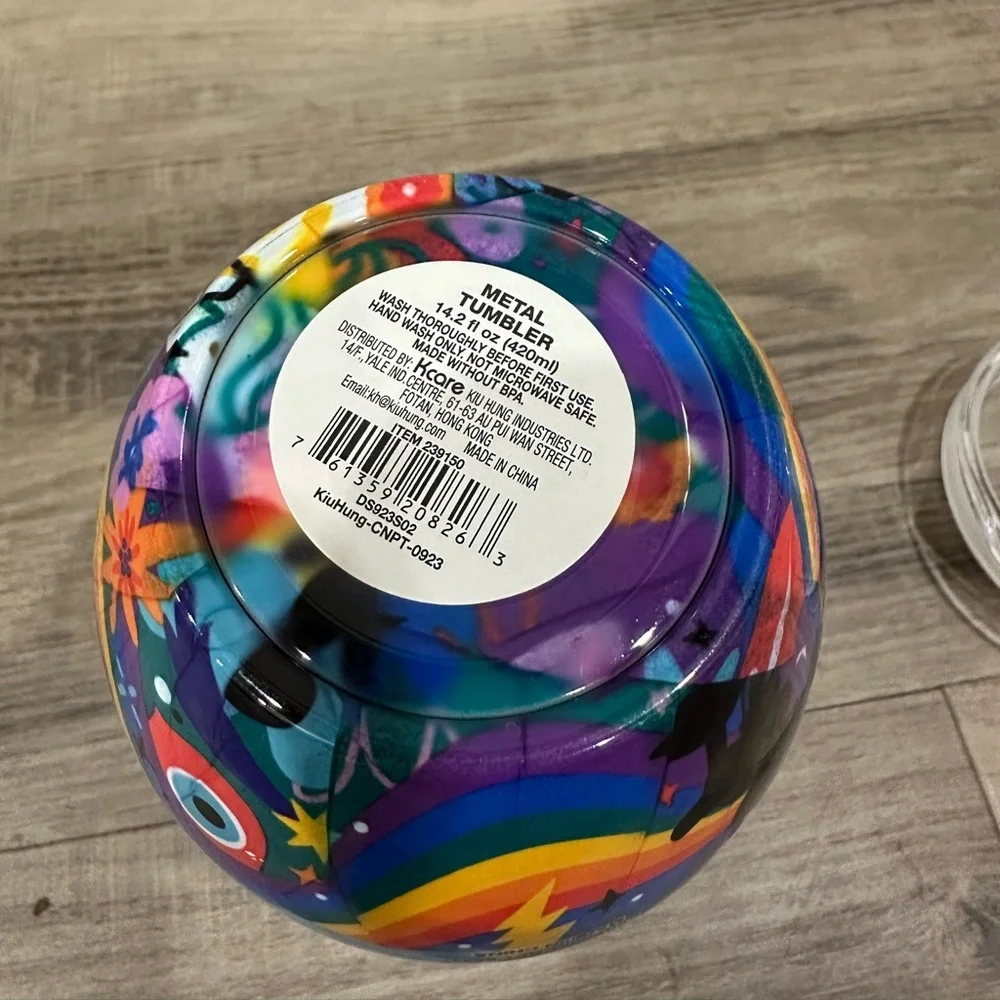 Disney Pride 2024 Collection Rainbow Mickey Stainless Steel Stemless Tumbler